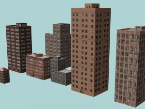 city buildings 3D Model