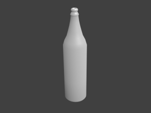 bottle low poly beer 3D Model