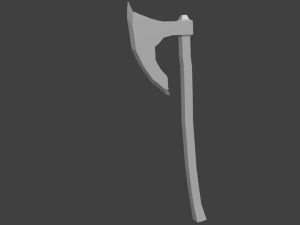 axe low poly 3D Model
