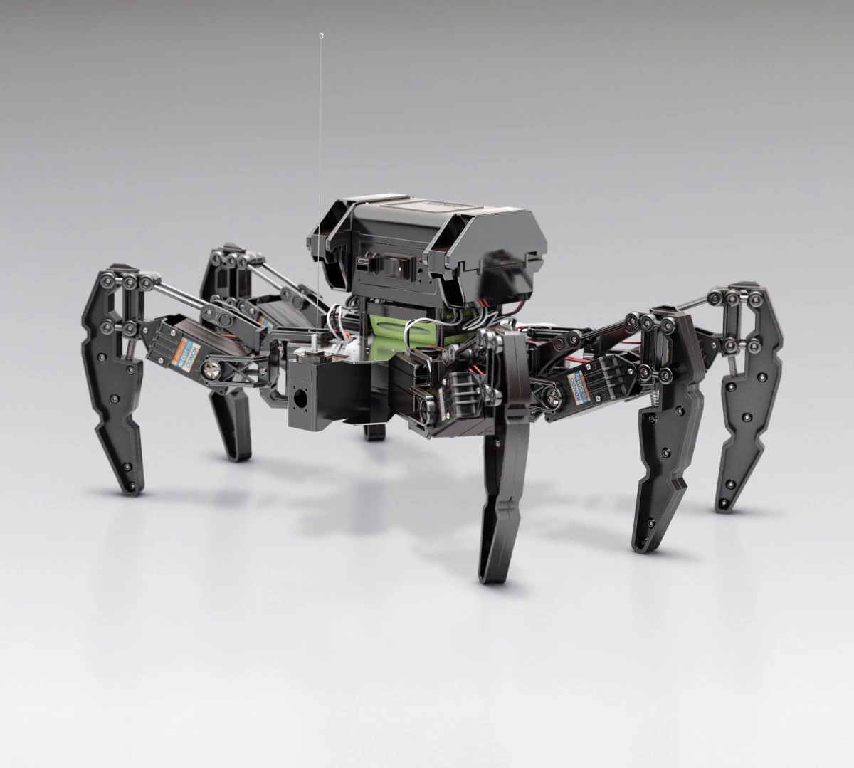 japanese hexapod robot kondo kmr-m6 3D Model .c4d .max .obj .3ds .fbx .stl .blend 