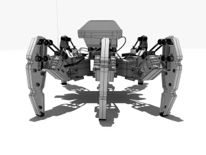 japanese hexapod robot kondo kmr-m6 3D Model