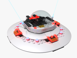 lego ufo Modelo 3D