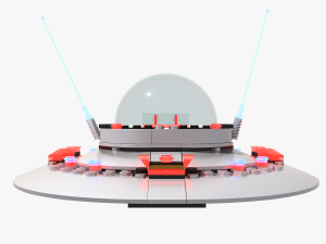 lego ufo Modèle 3D