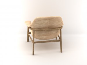 wooden armchair 3D Model