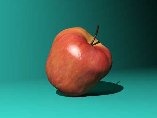 apple 3D Model .c4d .max .obj .3ds .fbx .stl .blend 