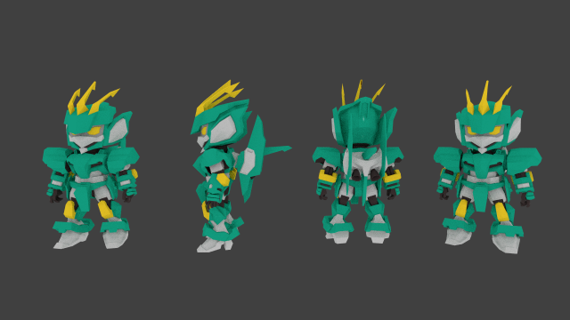 super mecha 1 - bysreg Modello 3D .c4d .max .obj .3ds .fbx .stl .blend 