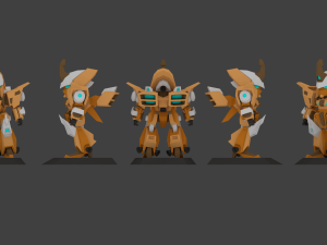 super mecha 2 - gorean 3D मॉडल