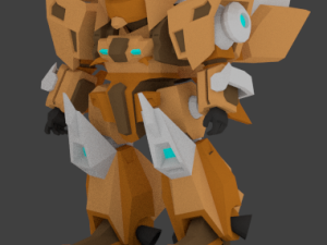 super mecha 2 - gorean 3D Model