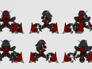 super mecha 4 - azalong 3D Model