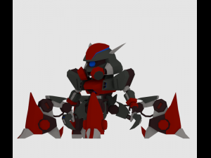 super mecha 4 - azalong 3D Model
