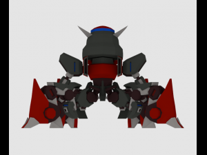 super mecha 4 - azalong 3D Model