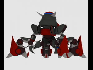 super mecha 4 - azalong 3D Model