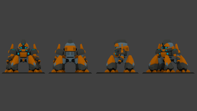 super mecha 5 - soshek 3D Model .c4d .max .obj .3ds .fbx .stl .blend 