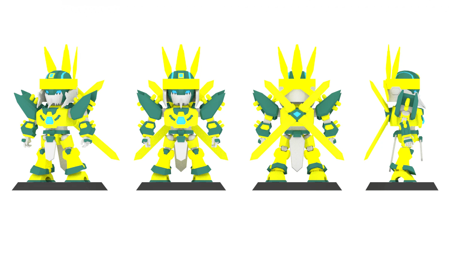 super mecha 6 - dhays 3D Model .c4d .max .obj .3ds .fbx .stl .blend 