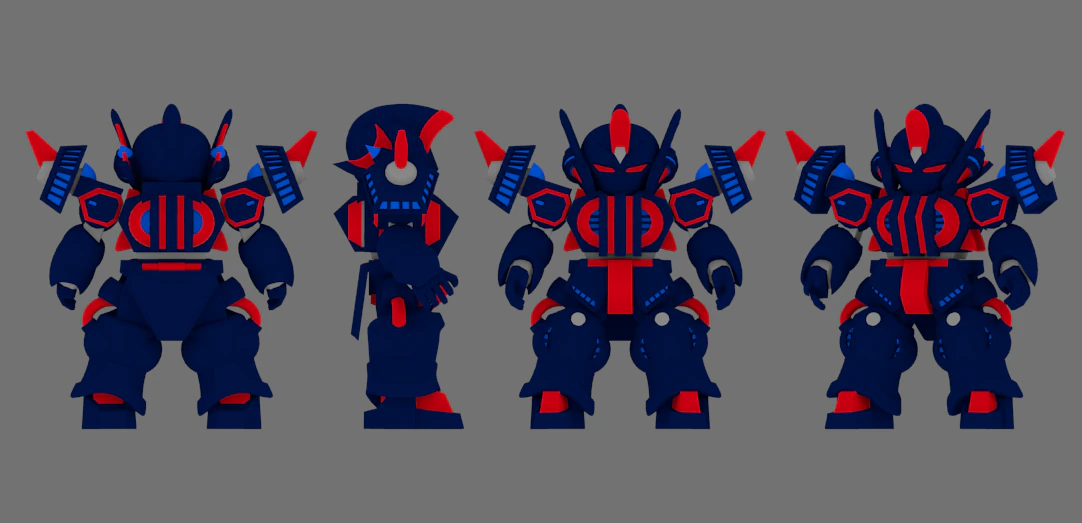 super mecha 8 - wyagad 3D Model .c4d .max .obj .3ds .fbx .stl .blend 