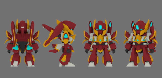 super mecha 9 - tareak 3D Model .c4d .max .obj .3ds .fbx .stl .blend 