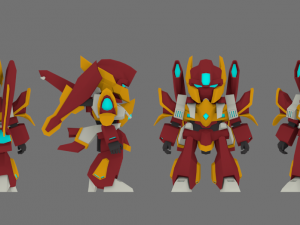 super mecha 9 - tareak 3D Model