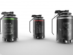 grenades pack Model 3D