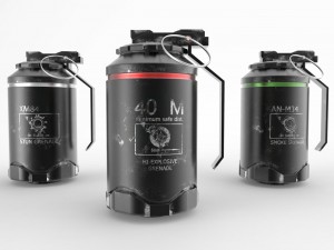 grenades pack Model 3D