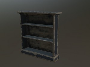 a set of old worn furniture 3D Model