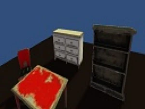 a set of old worn furniture 3D Model