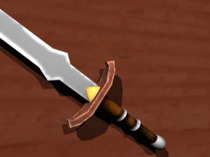 game sword set 3D Model
