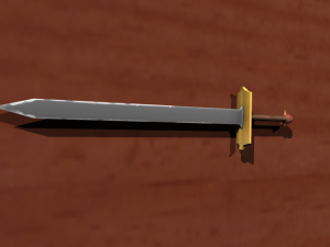 game sword set 3D Model