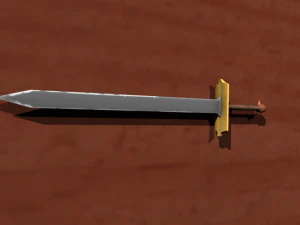 game sword set 3D Model