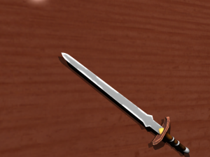 game sword set 3D Model