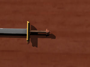 game sword set 3D Model