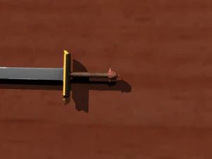 game sword set 3D Model