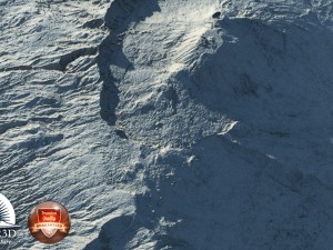 old extinct volcano 01 3D Модель