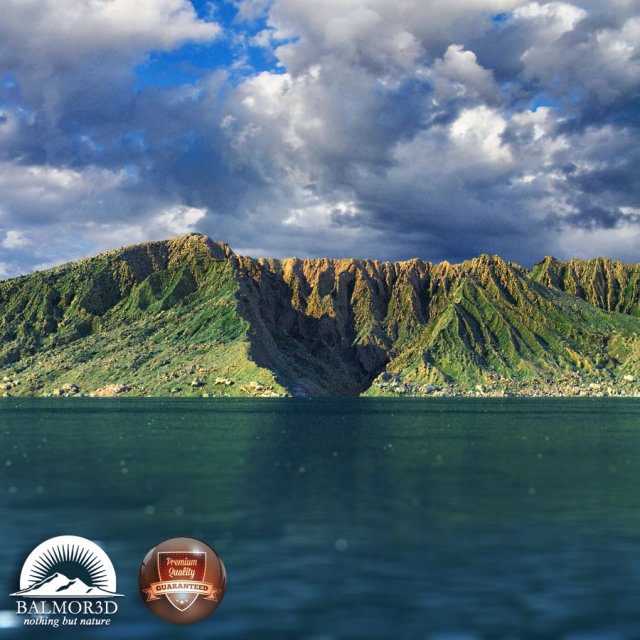 old extinct volcano 03 3D Model .c4d .max .obj .3ds .fbx .stl .blend 