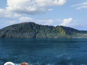 old extinct volcano 03 3D Model