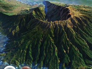 old extinct volcano 03 3D Model