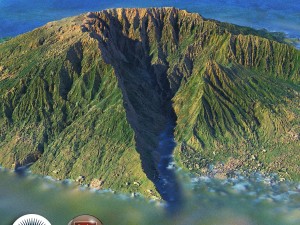 old extinct volcano 03 3D Model