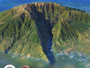 old extinct volcano 03 3D Model