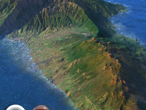 old extinct volcano 03 3D Model