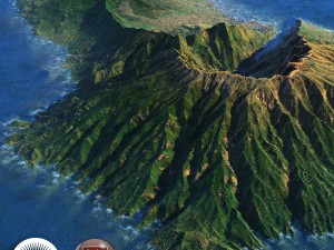 old extinct volcano 03 3D Model