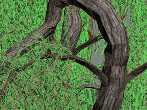 weeping willow tree 01 3D Model