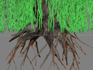 weeping willow tree 01 3D Model