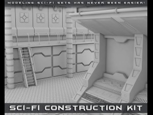 sci-fi construction kit 3D Model