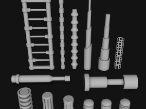 sci-fi construction kit 3D Model