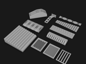 sci-fi construction kit 3D Model