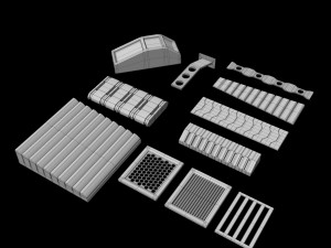 sci-fi construction kit 3D Model