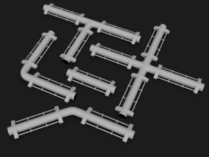 sci-fi construction kit 3D Model