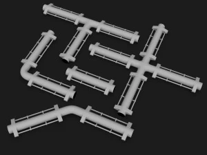 sci-fi construction kit 3D Model