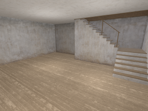 Lowpoly Old House With interior 3Dモデル