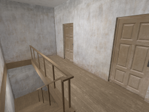 Lowpoly Old House With interior 3Dモデル