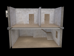 Lowpoly Old House With interior 3Dモデル